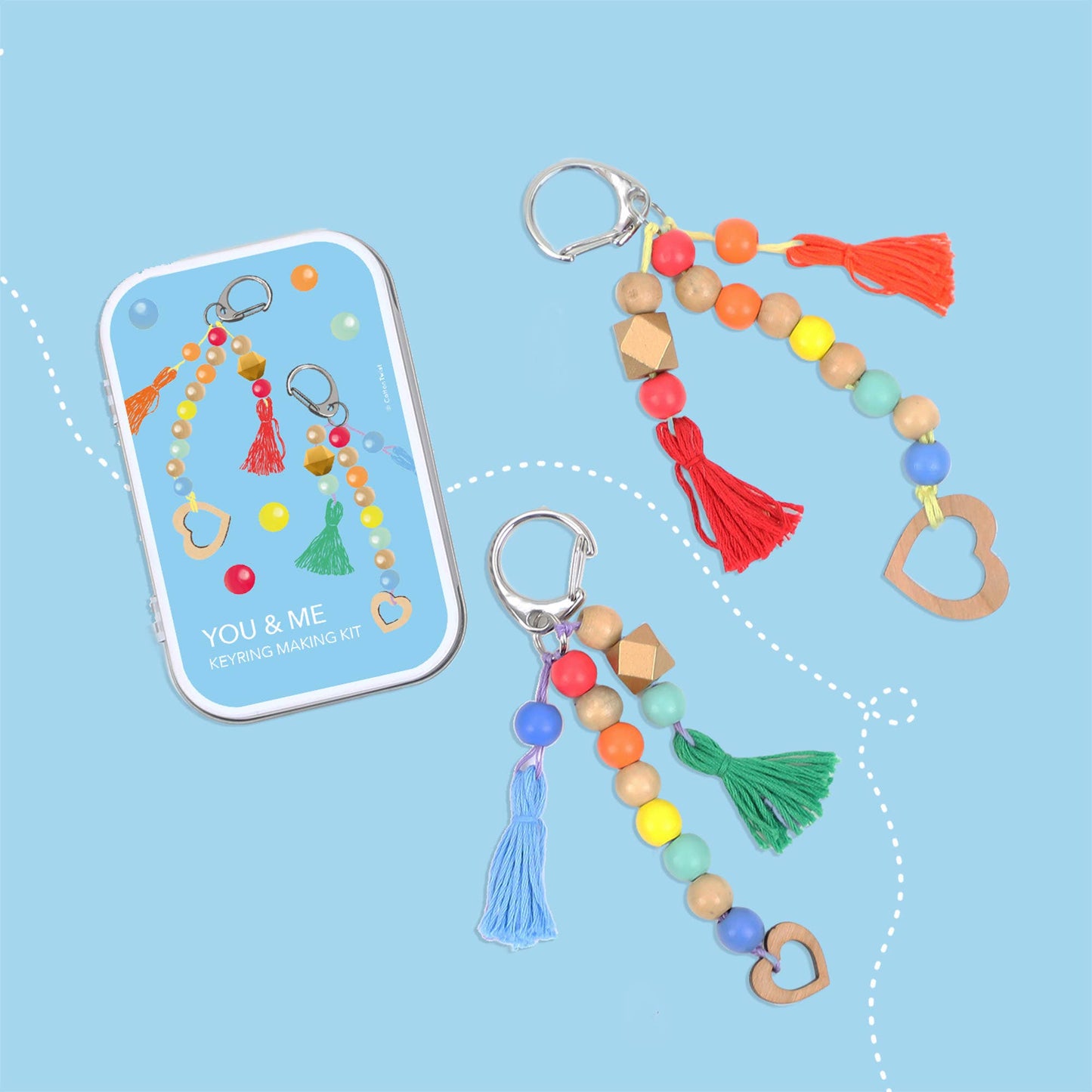 'You and Me' Tassel Keyring Gift Kit