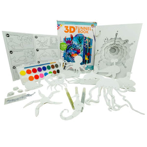 3D Tunnel Book Craft Kit-Ocean Set