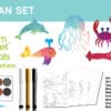 3D Tunnel Book Craft Kit-Ocean Set