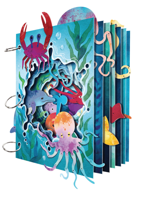 3D Tunnel Book Craft Kit-Ocean Set