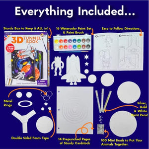 3D Tunnel Book Craft Kit- Outer Space