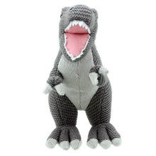 Load image into Gallery viewer, Wilberry Knitted: T-Rex (Grey - Small)
