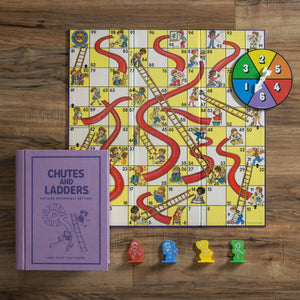 Chutes and Ladders Game Vintage Bookshelf Edition