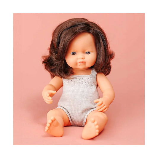 Baby Doll 15" Brunette Hair Girl