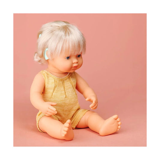 Baby Doll 15" Caucasian Girl with Hearing Aid