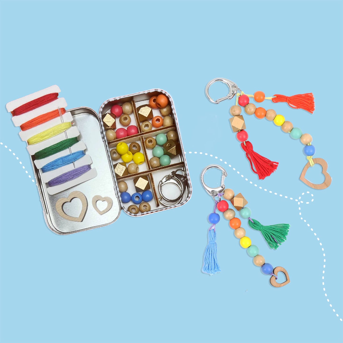 'You and Me' Tassel Keyring Gift Kit