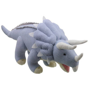 Wilberry Knitted: Triceratops (Blue - Large)