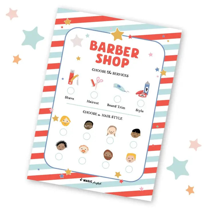 Barber Shop Pretend Play Pad