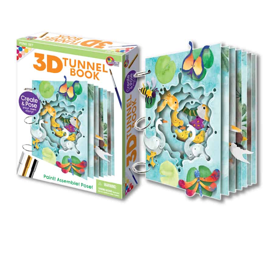 3D Tunner Book Craft Kit-Pond Life