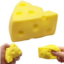Load image into Gallery viewer, So Cheesy! Cheese Shaped Squishy Stress Toy
