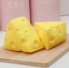 Load image into Gallery viewer, So Cheesy! Cheese Shaped Squishy Stress Toy
