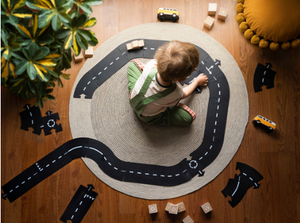 Highway- Long Flexible Toy Road Including One Car