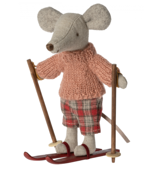 Winter Mouse with Ski Set, Big Sister