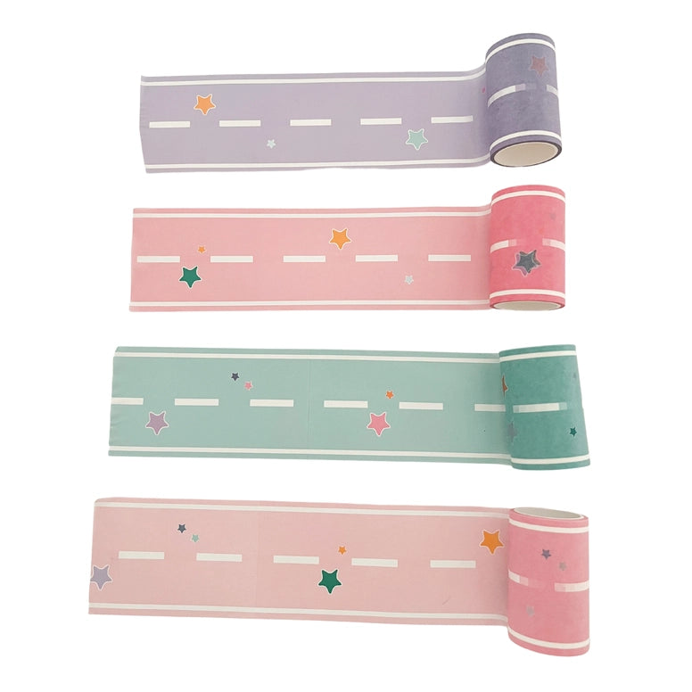 Pastel Colored Play Road Tape (Set of 4 Rolls) - Things They Love
