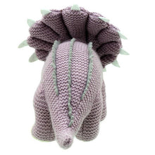 Load image into Gallery viewer, Wilberry Knitted: Triceratops (Lilac - Small)
