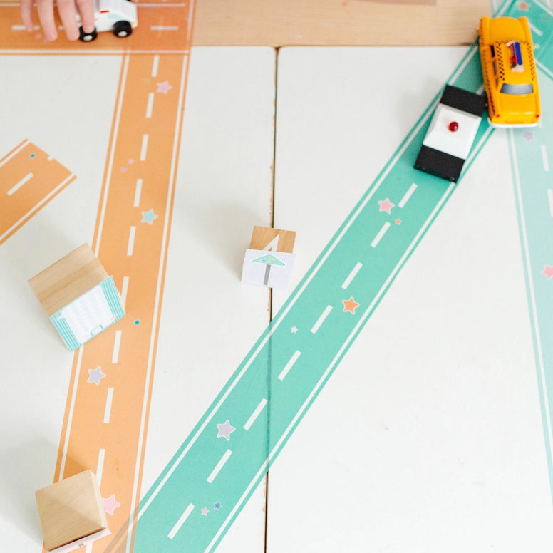 Pastel Colored Play Road Tape (Set of 4 Rolls) - Things They Love