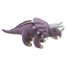 Load image into Gallery viewer, Wilberry Knitted: Triceratops (Lilac - Large)
