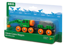 Load image into Gallery viewer, Brio Clever Crane Wagon
