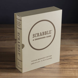 Scrabble Word Game Vintage Bookshelf Edition