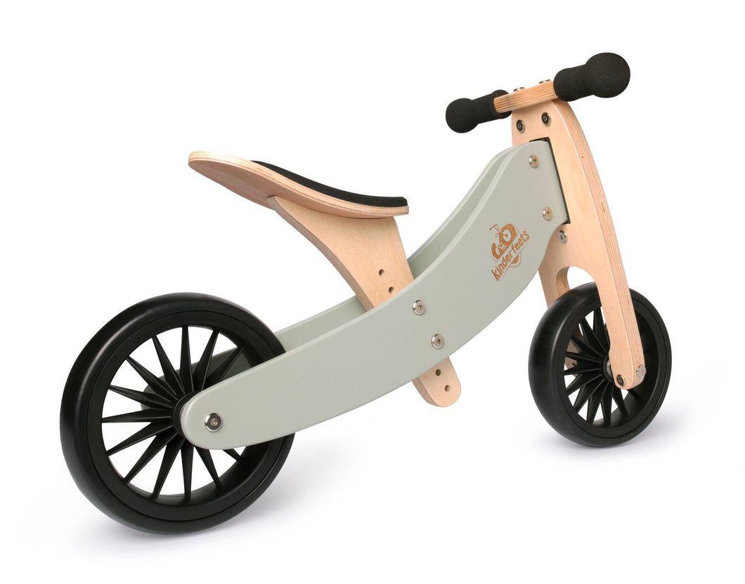 Tiny Tot Plus 2-in-1 Wooden Balance Bike & Tricycle - Sage