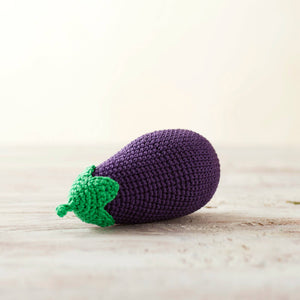 Crochet Egg-plant Pretend Play Crochet vegetables