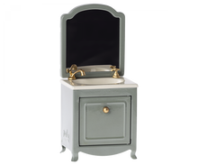 Load image into Gallery viewer, Sink Dresser with Mirror, Mouse - Dark Mint

