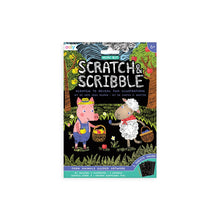 Load image into Gallery viewer, Mini Scratch &amp; Scribble Art Kit - 7 PC Set Farm Animals
