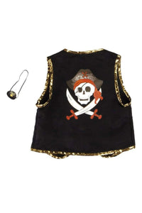 Pirate Vest with Eye Patch, Size 4-7