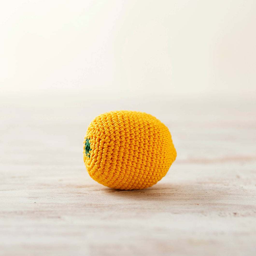 Crochet Lemon Amigurumi Tactile Toy Crochet Fruit