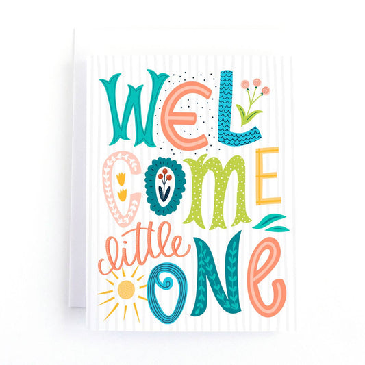 Welcome Little One New Baby Card