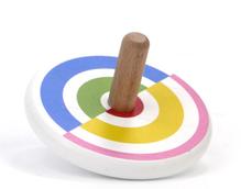 BAJO Wooden Spin Top - Semicircles Color