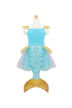 Load image into Gallery viewer, Mermalicious Mermaid Dress with Tail, Size 5-6
