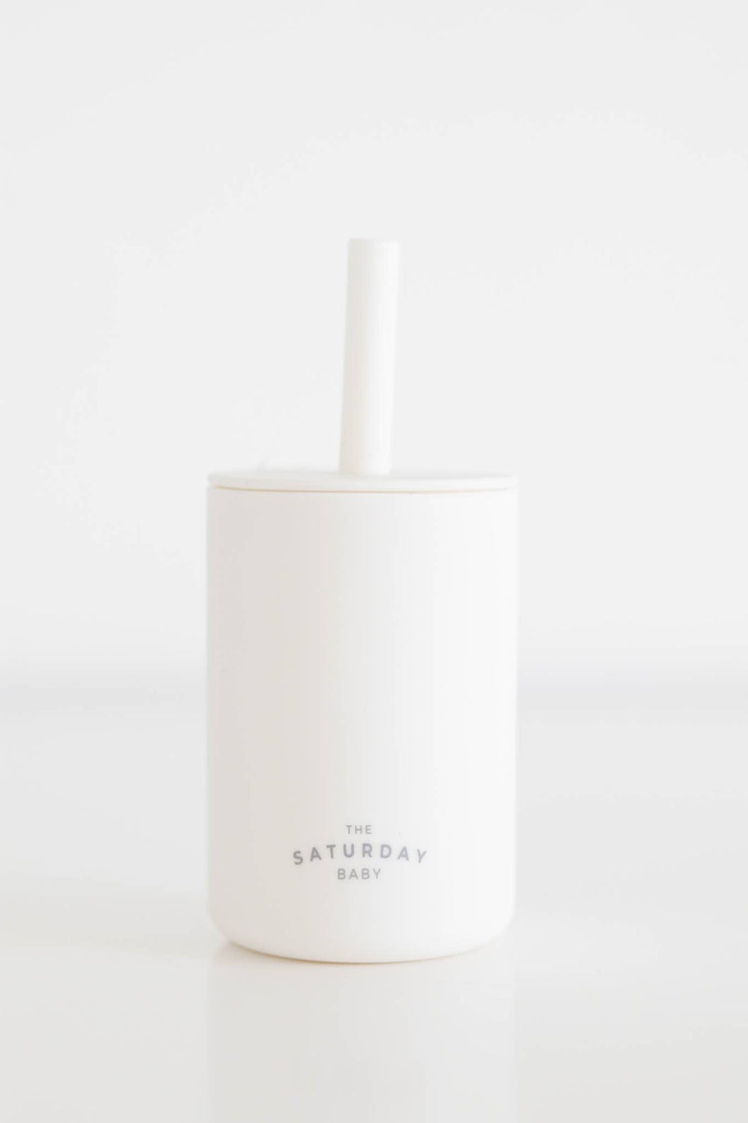 The Saturday Baby Silicone Straw Cup-Cloud
