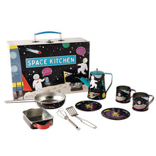 Load image into Gallery viewer, Space Tin Kitchen Set in Rectangular Case
