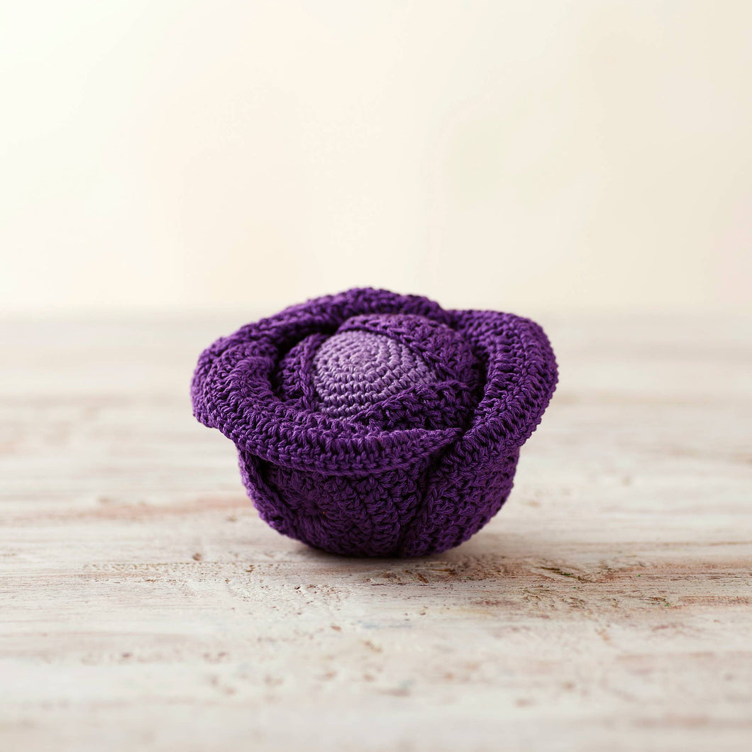 Crochet Cabbage Amigurumi food Crochet vegetables - Purple