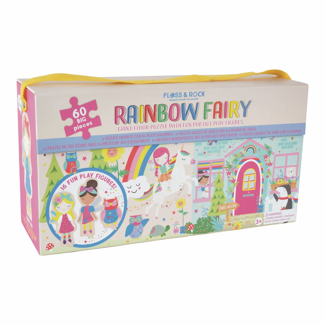 60pc Giant Floor Puzzle with Pop Out Pieces - Rainbow Fairy