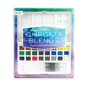Chroma Blends Travel Watercolor Palette - 27 Piece Set