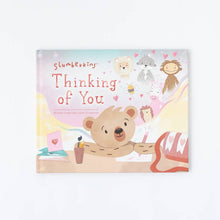 Load image into Gallery viewer, Peony Honey Bear Snuggler &amp; Thinking of You Hardcover Book
