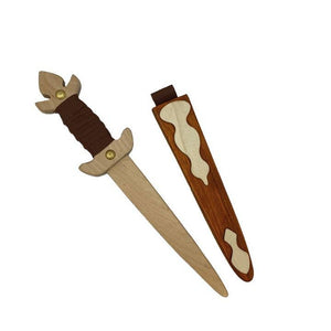 Dagger with Dark Wooden Sheath (Made in Germany)