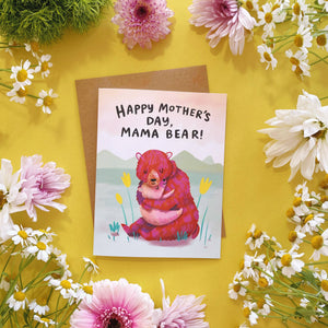 Mama Bear Mother's Day Greeting Card