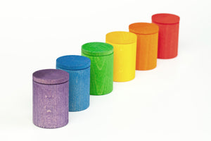 6 Colored cups w/ Lids
