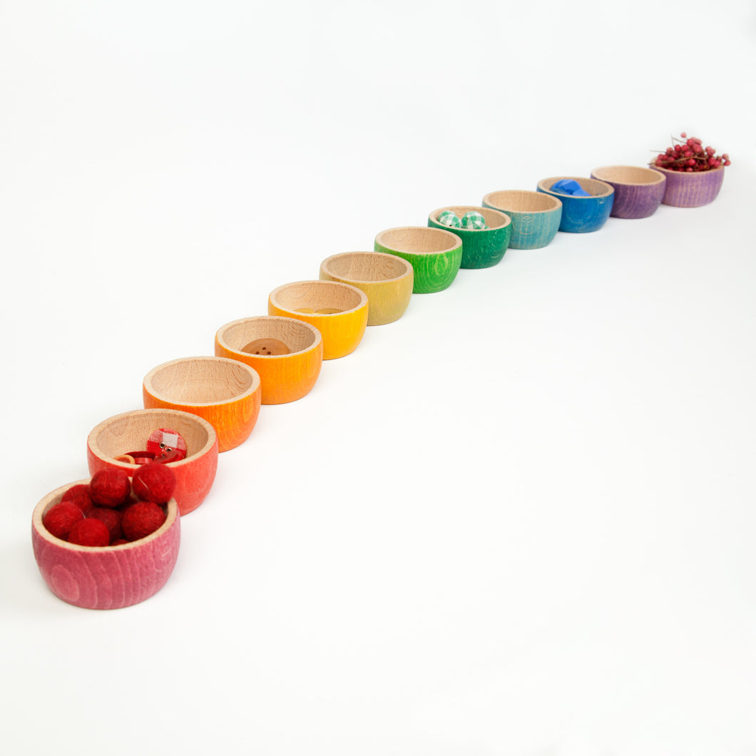 12 Colored Bowls
