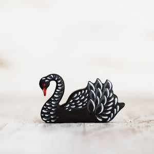 Wooden Black Swan