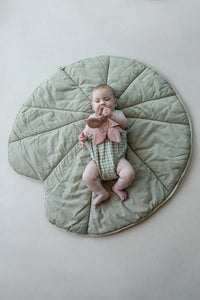 Washable Play Mat Water Lily Olive