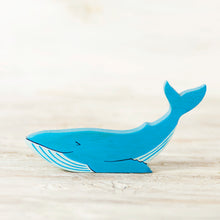 Load image into Gallery viewer, Wooden Blue Whale - Things They Love
