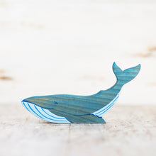 Load image into Gallery viewer, Wooden Blue Whale - Things They Love
