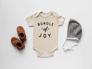 Cream Bundle of Joy Organic Baby Bodysuit