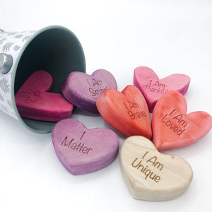 Sweet Affirmation Hearts by Wren & Mae Creations