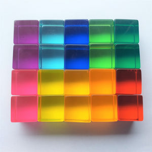 20 Pc Lucite Cube Set -