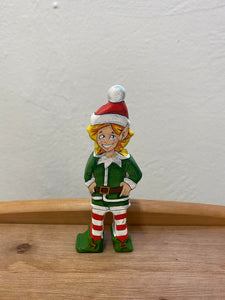 Wooden Holiday Elf